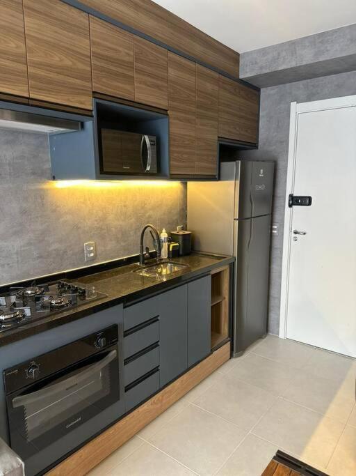 Belo Studio Com Suite E Varanda Sao Paulo Bagian luar foto